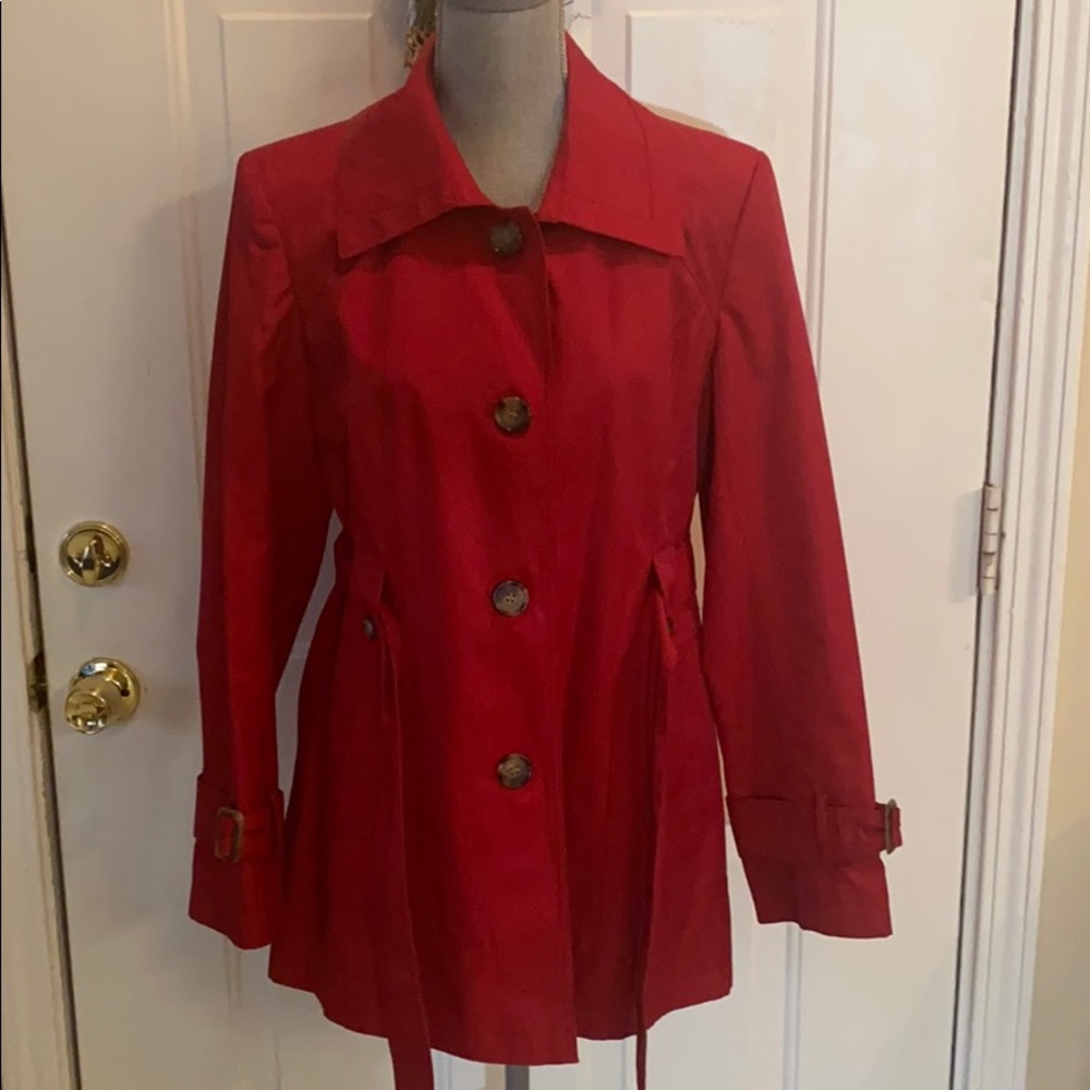Gallery Womens Red Overcoat